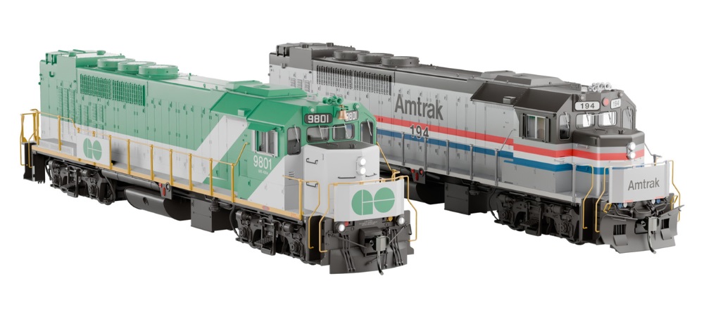 GP40TC GO Train + Amtrak